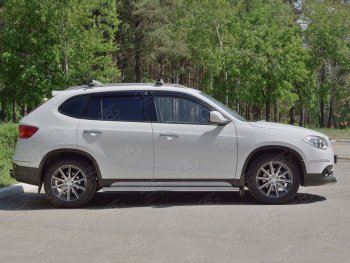 19 999 р. Защита порогов из круглой трубы d63 мм SLITKOFF v3 Brilliance V5 (2012-2018)  с доставкой в г. Белгород. Увеличить фотографию 3