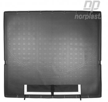 Коврик багажника Norplast (сложенный 3 ряд) Cadillac Escalade GMTK2 джип 5 дв. короткая база (2015-2020) (Черный, с погрузочным ковриком (фартуком))