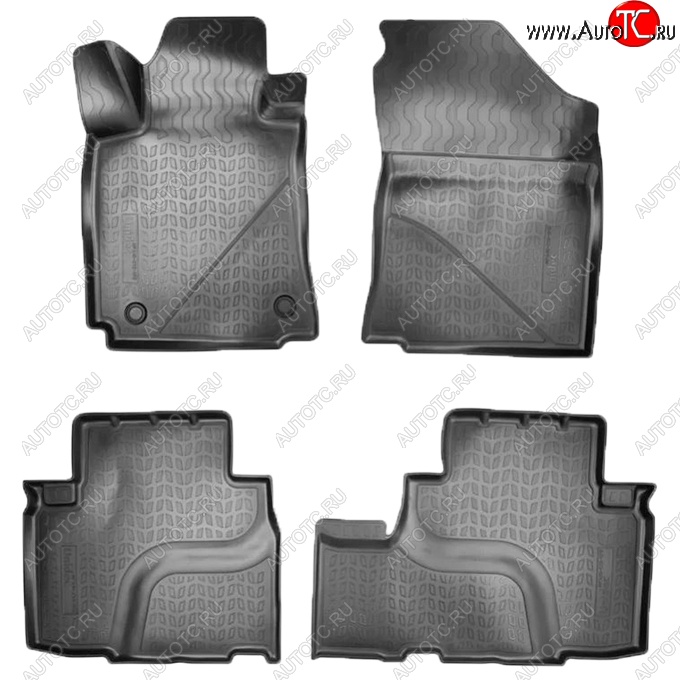 2 659 р. Коврики салонные Noplast (3D) Changan CS75 дорестайлинг (2013-2017) (Черные)  с доставкой в г. Белгород
