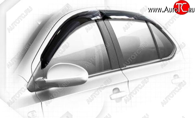 2 299 р. Дефлектора окон CA-Plastiс Chery Bonus 3 (A19) седан (2013-2016) (Classic полупрозрачный)  с доставкой в г. Белгород