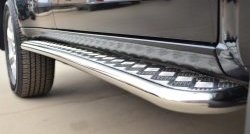 24 649 р. Широкая защита порогов SLITKOFF Chevrolet Trailblazer GM800 дорестайлинг (2012-2016)  с доставкой в г. Белгород. Увеличить фотографию 3