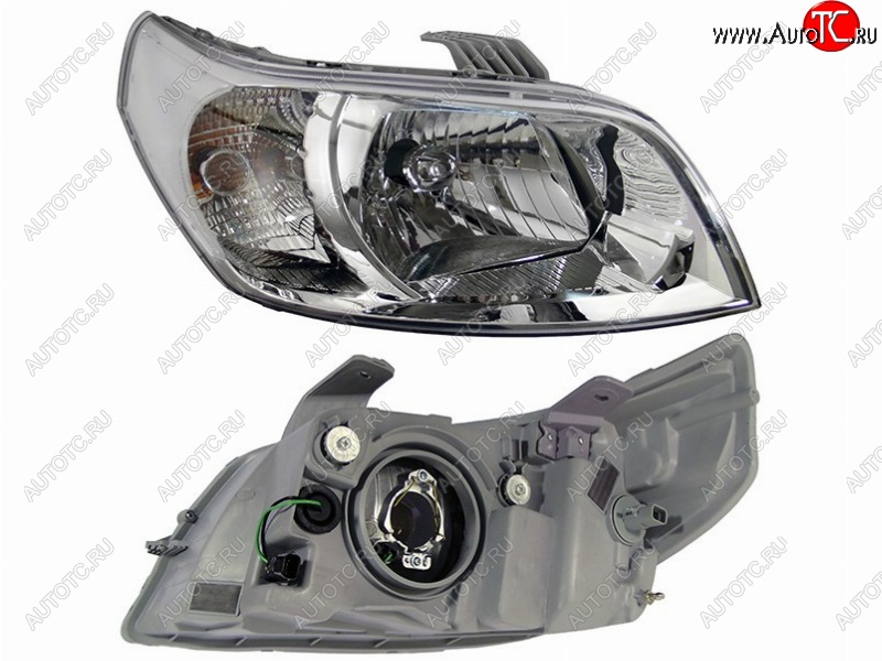 3 169 р. Правая передняя фара SAT Chevrolet Aveo T250 хэтчбек 5 дв рестайлинг (2006-2011)  с доставкой в г. Белгород