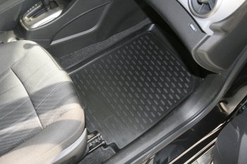 2 279 р. Коврики в салон (полиуретан) Element  Chevrolet Aveo T300 седан (2011-2015)  с доставкой в г. Белгород. Увеличить фотографию 2