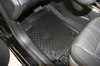 2 279 р. Коврики в салон (полиуретан) Element  Chevrolet Aveo T300 седан (2011-2015)  с доставкой в г. Белгород. Увеличить фотографию 3