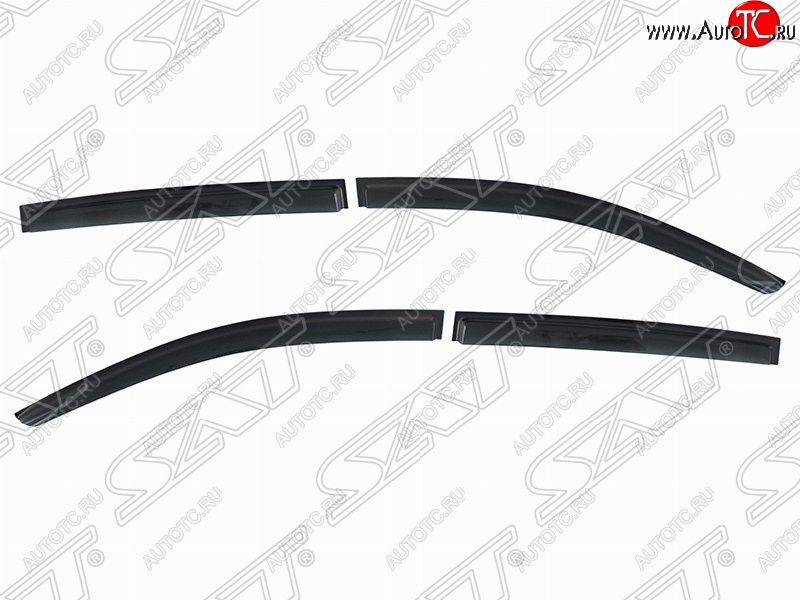 1 359 р. Дефлектора окон SAT (комплект)  Chevrolet Aveo  T300 (2011-2015) хэтчбек  с доставкой в г. Белгород