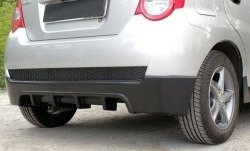 3 249 р. Накладка на задний бампер CT Chevrolet Aveo T200 хэтчбек 5 дв (2002-2008) (Неокрашенная)  с доставкой в г. Белгород. Увеличить фотографию 2