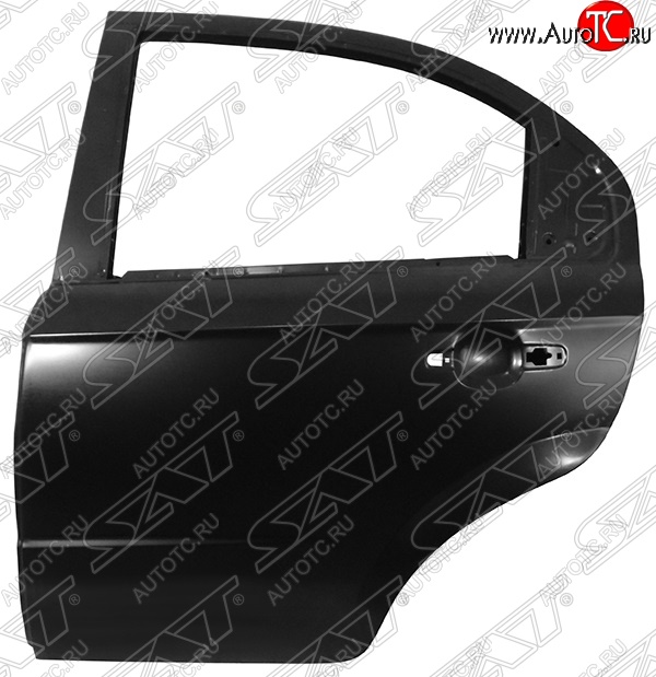 5 899 р. Левая задняя дверь SAT Chevrolet Aveo T250 седан рестайлинг (2006-2011) (Неокрашенная)  с доставкой в г. Белгород