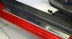 Комплект накладок на порожки автомобиля Novline Chevrolet Aveo  T200 (2002-2008) хэтчбек 5 дв, седан