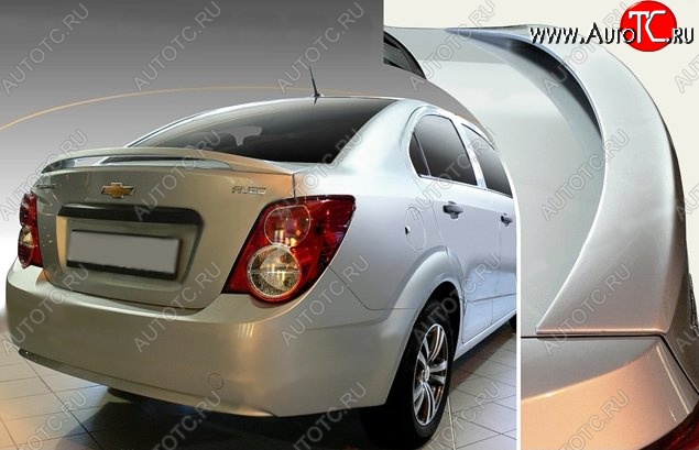 3 799 р. Спойлер CT Chevrolet Aveo T300 седан (2011-2015) (Неокрашенный)  с доставкой в г. Белгород
