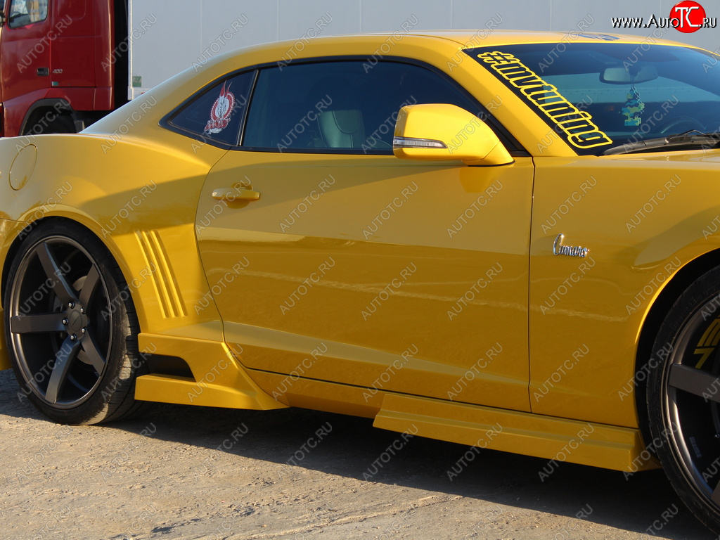 27 499 р. Пороги накладки MV Tuning. Chevrolet Camaro дорестайлинг (2008-2014) (Неокрашенные)  с доставкой в г. Белгород