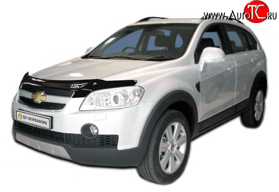 4 599 р. Дефлектор капота NovLine Chevrolet Captiva  дорестайлинг (2006-2011)  с доставкой в г. Белгород