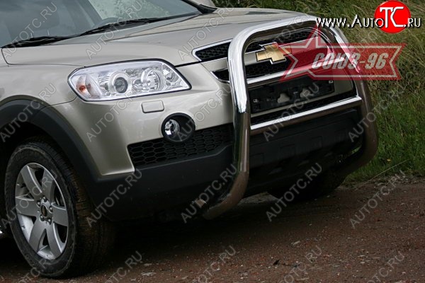 17 279 р. Защита переднего бампера Souz-96 (d76) Chevrolet Captiva  дорестайлинг (2006-2011)  с доставкой в г. Белгород