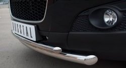 18 399 р. Защита переднего бампера (2 трубыØ63 и 42 мм, нержавейка) SLITKOFF Chevrolet Captiva  дорестайлинг (2006-2011)  с доставкой в г. Белгород. Увеличить фотографию 3