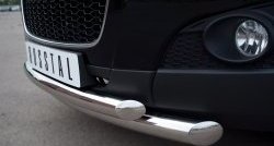 18 899 р. Защита переднего бампера (2 трубыØ76 и 63 мм, нержавейка) SLITKOFF Chevrolet Captiva 1-ый рестайлинг (2011-2013)  с доставкой в г. Белгород. Увеличить фотографию 3