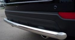 15 349 р. Одинарная защита заднего бампера из трубы диаметром 63 мм SLITKOFF  Chevrolet Captiva (2011-2013) 1-ый рестайлинг  с доставкой в г. Белгород. Увеличить фотографию 3
