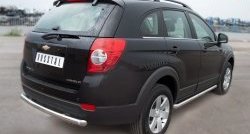 15 349 р. Одинарная защита заднего бампера из трубы диаметром 63 мм SLITKOFF  Chevrolet Captiva (2011-2013) 1-ый рестайлинг  с доставкой в г. Белгород. Увеличить фотографию 4