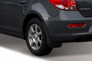 4 799 р. Задние брызговики Frosch Chevrolet Cruze J300 седан рестайлинг (2012-2015)  с доставкой в г. Белгород. Увеличить фотографию 2