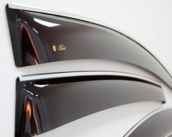 2 199 р. Дефлектора окон CA-Plastiс Chevrolet Cruze J305 хэтчбек дорестайлинг (2009-2012) (Classic полупрозрачный, Без хром.молдинга)  с доставкой в г. Белгород. Увеличить фотографию 3