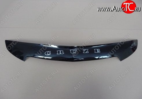 999 р. Дефлектор капота Russtal (короткий) Chevrolet Cruze J300 седан дорестайлинг (2009-2012)  с доставкой в г. Белгород