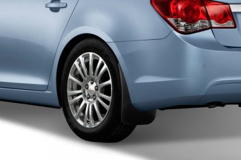 4 799 р. Задние брызговики Frosch Chevrolet Cruze J300 седан дорестайлинг (2009-2012)  с доставкой в г. Белгород. Увеличить фотографию 2