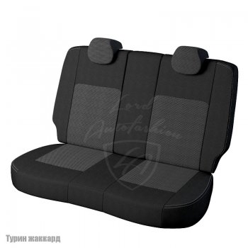 6 749 р. Чехлы для сидений Lord Autofashion Турин (жаккард) Chevrolet Cruze J300 седан дорестайлинг (2009-2012) (Черный, вставка Тома серый)  с доставкой в г. Белгород. Увеличить фотографию 2