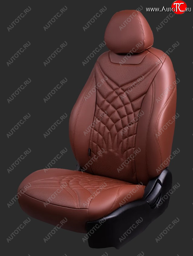 27 849 р. Чехлы для сидений Lord Autofashion Байрон ЖУК (экокожа, спинка 60/40, 2 П- и 1 Г-образных подголовника) Chevrolet Cruze J305 хэтчбек дорестайлинг (2009-2012) (Бежевый, вставка бежевая, строчка бежевая)  с доставкой в г. Белгород