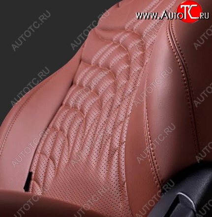 27 849 р. Чехлы для сидений Lord Autofashion Байрон ЖУК (экокожа, спинка 60/40, 2 П- и 1 Г-образных подголовника) Chevrolet Cruze J305 хэтчбек дорестайлинг (2009-2012) (Коричневый, вставка коричневая, строчка коричневая)  с доставкой в г. Белгород