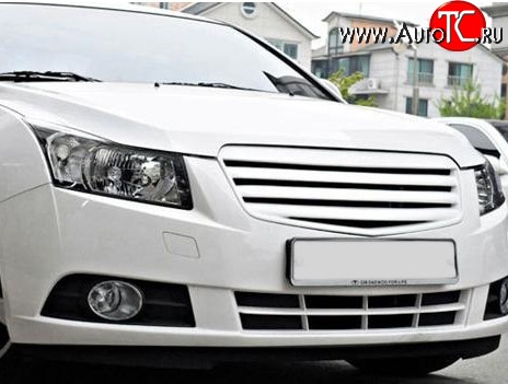2 999 р. Решётка радиатора Mercedes Style Chevrolet Cruze J300 седан дорестайлинг (2009-2012) (Неокрашенная)  с доставкой в г. Белгород