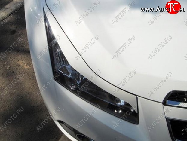 999 р. Реснички на фары RS-style Chevrolet Cruze J300 седан дорестайлинг (2009-2012) (Неокрашенные)  с доставкой в г. Белгород