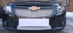 1 559 р. Нижняя сетка на бампер Russtal (хром) Chevrolet Cruze J300 седан дорестайлинг (2009-2012)  с доставкой в г. Белгород. Увеличить фотографию 8