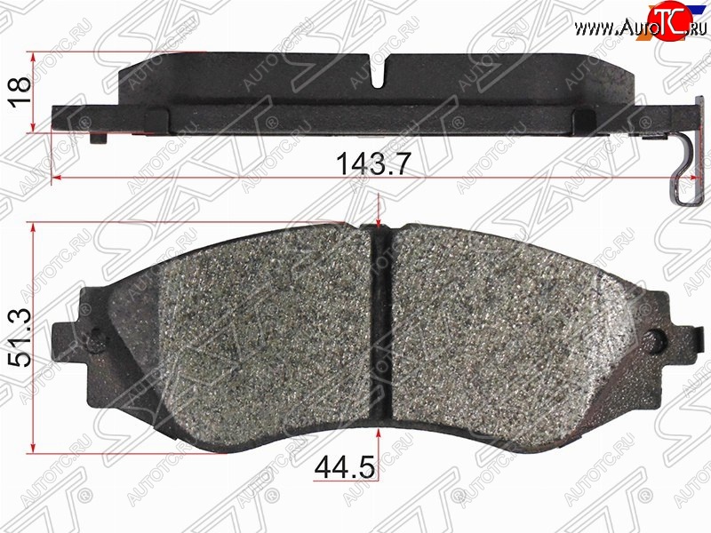939 р. Комплект тормозных колодок SAT (передние, для диска 226 мм) Chevrolet Epica V250 (2006-2012)  с доставкой в г. Белгород
