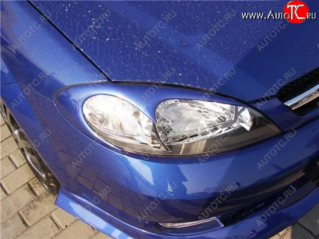 889 р. Реснички на фары KURAJ Chevrolet Lacetti хэтчбек (2002-2013) (Неокрашенные)  с доставкой в г. Белгород