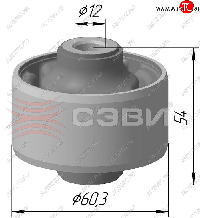 539 р. Шарнир рычагов передней подвески 2108 СЭВИ-Эксперт (задний) Chevrolet Lacetti седан (2002-2013)  с доставкой в г. Белгород