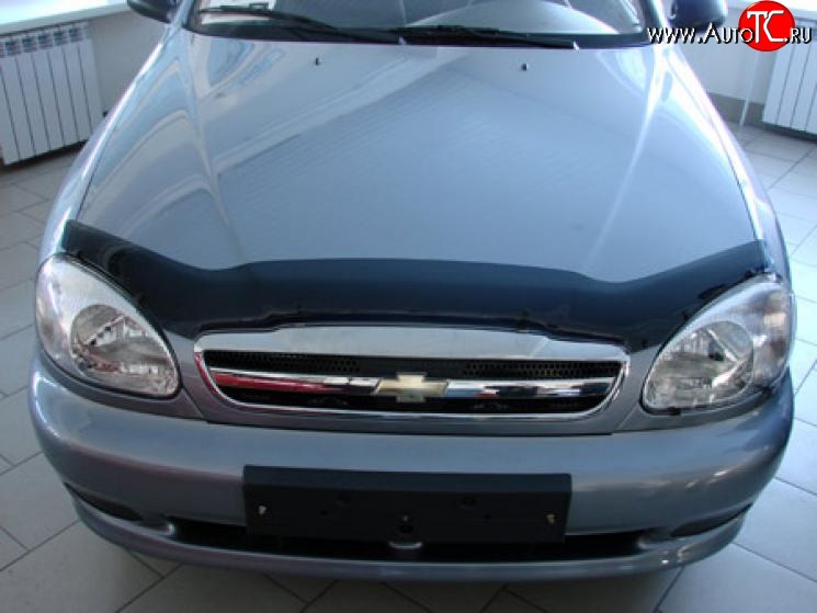 2 069 р. Дефлектор капота NovLine Daewoo Lanos T100 дорестайлинг, седан (1997-2002)  с доставкой в г. Белгород