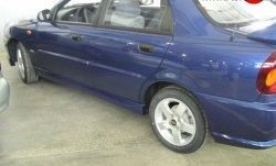 2 099 р. Молдинги (накладки на двери) ATLA Daewoo Lanos T100 дорестайлинг, седан (1997-2002) (Неокрашенные)  с доставкой в г. Белгород. Увеличить фотографию 2