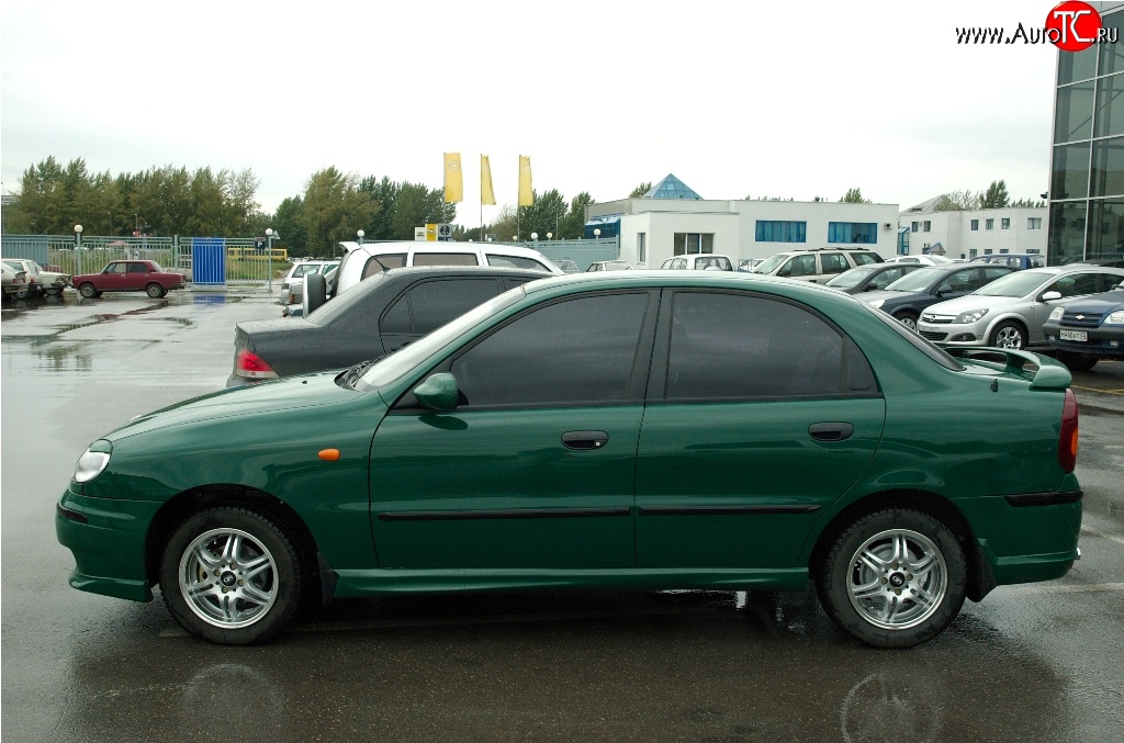 2 399 р. Комплект порогов Дельта Chevrolet Lanos T100 седан (2002-2017) (Неокрашенные)  с доставкой в г. Белгород