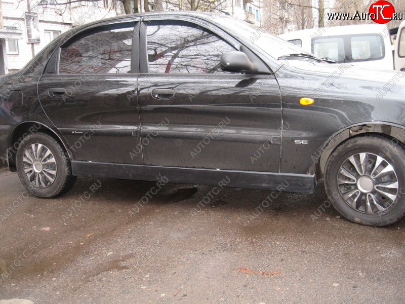 4 499 р. Пороги накладки Miller Chevrolet Lanos T100 седан (2002-2017) (Неокрашенные)  с доставкой в г. Белгород