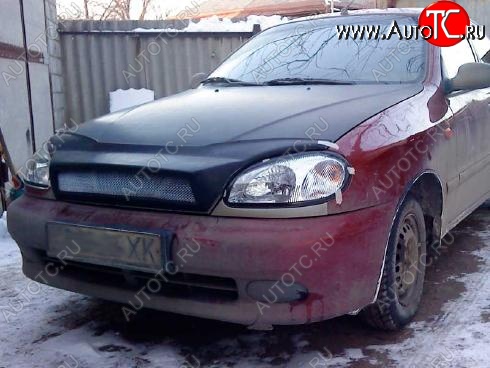 3 499 р. Решётка радиатора Акула Daewoo Lanos T100 дорестайлинг, седан (1997-2002) (Неокрашенная)  с доставкой в г. Белгород