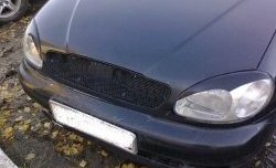3 199 р. Решётка радиатора CT Daewoo Lanos T100 дорестайлинг, седан (1997-2002) (Неокрашенная)  с доставкой в г. Белгород. Увеличить фотографию 5