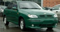 499 р. Комплект ресничек на фары Дельта Chevrolet Lanos T100 седан (2002-2017) (Неокрашенные)  с доставкой в г. Белгород. Увеличить фотографию 8