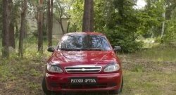 1 009 р. Накладки на фары RA Chevrolet Lanos T100 седан (2002-2017) (Неокрашенные)  с доставкой в г. Белгород. Увеличить фотографию 3
