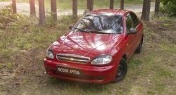 1 009 р. Накладки на фары RA Chevrolet Lanos T100 седан (2002-2017) (Неокрашенные)  с доставкой в г. Белгород. Увеличить фотографию 2