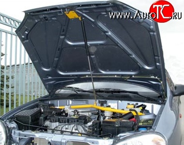 2 249 р. Упор капота Sport Daewoo Lanos T100 дорестайлинг, седан (1997-2002)  с доставкой в г. Белгород
