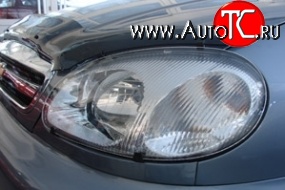 512 р. Прозрачная защита передних фар Novline Daewoo Lanos T100 дорестайлинг, седан (1997-2002)  с доставкой в г. Белгород
