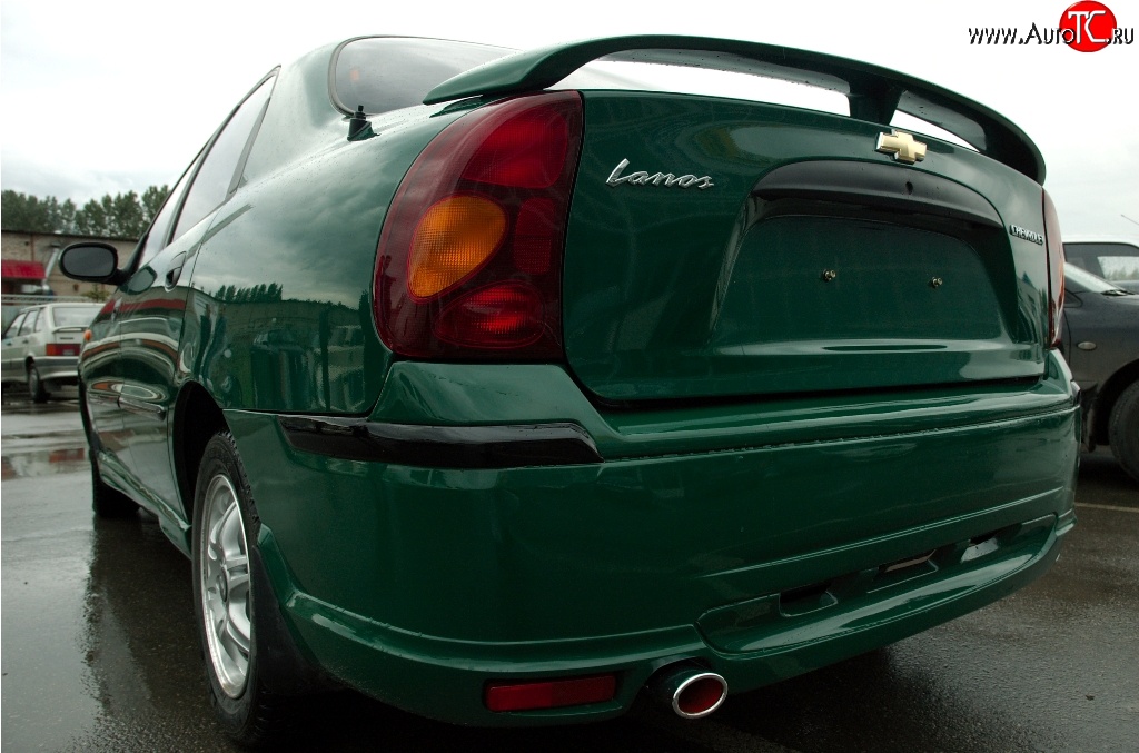 4 349 р. Задний бампер Дельта Daewoo Lanos T100 дорестайлинг, седан (1997-2002) (Неокрашенный)  с доставкой в г. Белгород