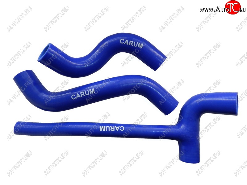 2 359 р. Патрубки радиатора (силикон) CARUM Лада Нива Трэвел (212300-80) (2021-2025) (комплект 2 шт. + тройник)  с доставкой в г. Белгород