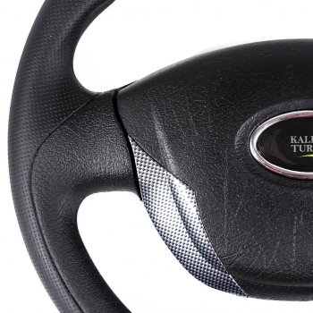 3 299 р. Рулевое колесо Grand Turbo (Ø355 мм) Лада 2123 (Нива Шевроле) дорестайлинг (2002-2008) (Карбон)  с доставкой в г. Белгород. Увеличить фотографию 3