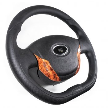 3 299 р. Рулевое колесо Grand Turbo (Ø355 мм) Лада 2123 (Нива Шевроле) дорестайлинг (2002-2008) (Дерево)  с доставкой в г. Белгород. Увеличить фотографию 2