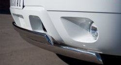21 499 р. Защита переднего бампера (2 трубыØ76х42 мм, нержавейка) Russtal Chevrolet Tahoe GMT900 5 дв. (2006-2013)  с доставкой в г. Белгород. Увеличить фотографию 2