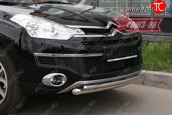 15 749 р. Защита переднего бампера двойная Souz-96 (d460/42) CITROEN C-crosser (2007-2012)  с доставкой в г. Белгород